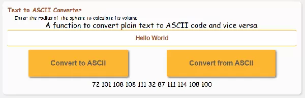 ASCII میں ٹیکسٹ تبدیل کریں